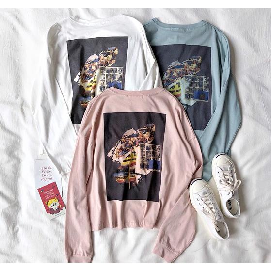 ロングtシャツ トレーナー レディース 長袖 韓国ファッション 原宿系 お洒落 春夏秋冬 Tb 563 毒いちご 通販 Yahoo ショッピング