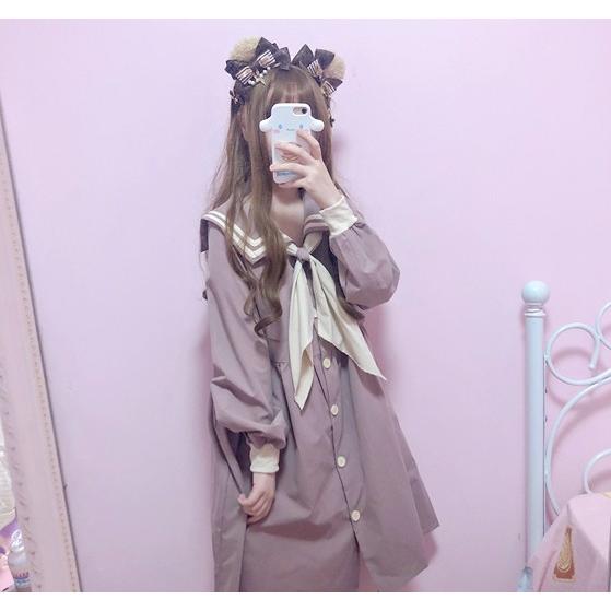 ワンピース レディース セーラー服 ロリータ ゆめかわいい 双子コーデ 量産型 韓国ファッション 春 Tb 566 毒いちご 通販 Yahoo ショッピング