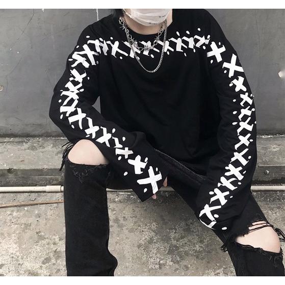 韓国ファッション メンズ ロング Tシャツ ユニセックス トレーナー 長袖 原宿系 ストリート 春夏秋冬 Tb 570 毒いちご 通販 Yahoo ショッピング
