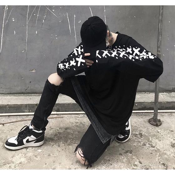 韓国ファッション メンズ ロング Tシャツ ユニセックス トレーナー 長袖 原宿系 ストリート 春夏秋冬 Tb 570 毒いちご 通販 Yahoo ショッピング
