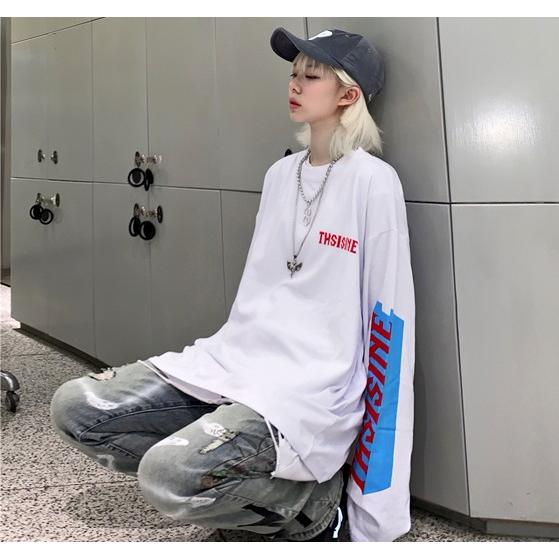 ロンt ロング Tシャツ レディース 長袖 韓国 腕プリント ストリート系 春夏秋冬 Tb 584 毒いちご 通販 Yahoo ショッピング
