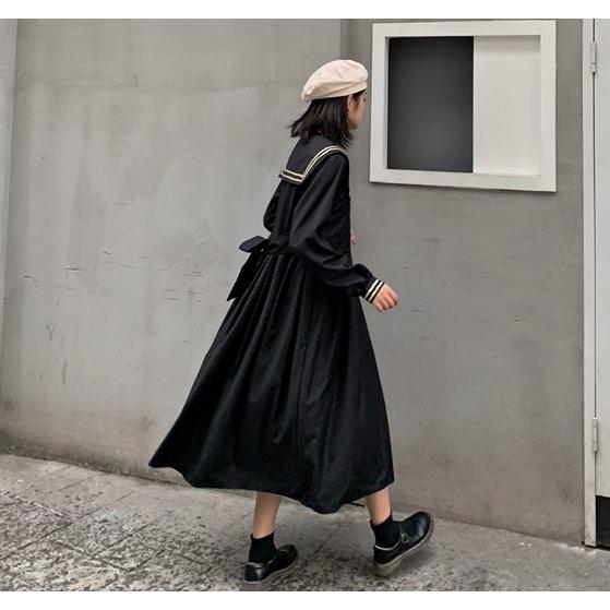 制服風 ロング ワンピース 長袖 レディース セーラー ゴスロリ 韓国 原宿系 Tb 590 毒いちご 通販 Yahoo ショッピング