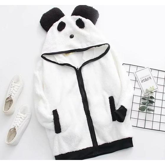 もこもこ パーカー くま パンダ レディース モコモコ アウター  