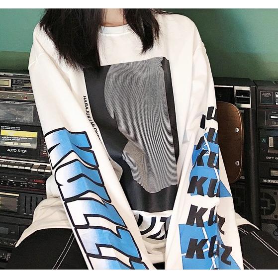 腕文字ロゴ ロンt レディース 長袖 トレーナー 韓国ファッション ストリート 原宿 春夏秋冬 Tb 621 毒いちご 通販 Yahoo ショッピング