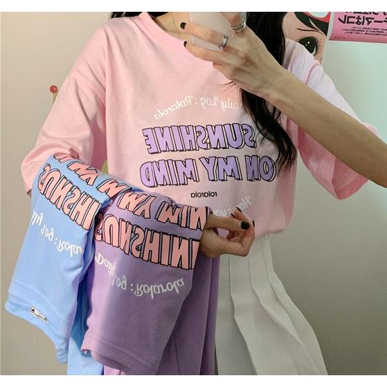 半袖 Tシャツ レディース かわいい 安い パステルカラー 韓国 オルチャン 原宿系 夏 Tb 679 毒いちご 通販 Yahoo ショッピング