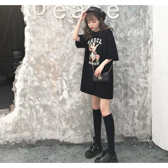 半袖tシャツ レディース エンジェル 天使 韓国ファッション レトロ ガーリー 夏 Tb 681 毒いちご 通販 Yahoo ショッピング