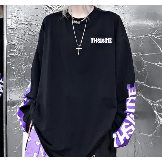 ロンt ロング Tシャツ レディース 長袖 韓国 腕プリント ストリート系 春夏秋冬 Tb 707 毒いちご 通販 Yahoo ショッピング