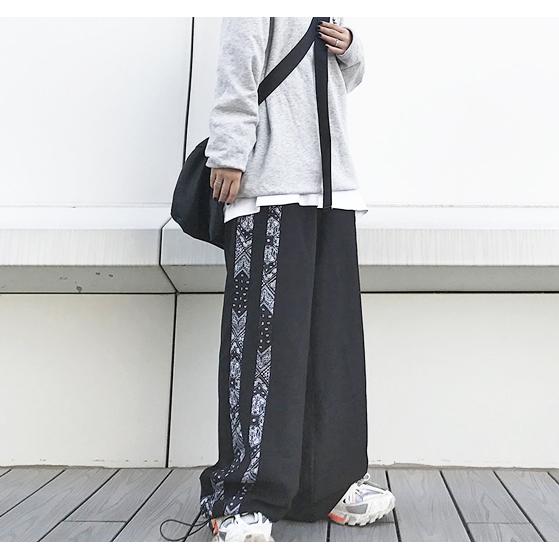 ペイズリー柄 パンツ レディース メンズ ズボン 韓国 原宿 ストリート モード系 ロング |  | 03