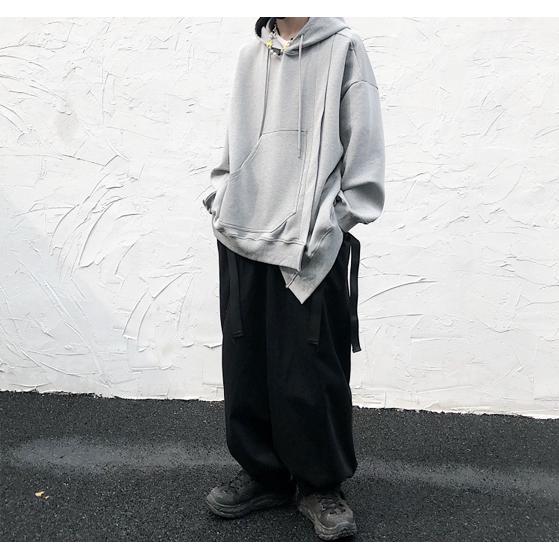 【希少L】kolor カラー アシンメトリーパーカー 切り替え グレー 22AW 希少L】kolor カラー アシンメトリーパーカー 切り替え グレー 22AW