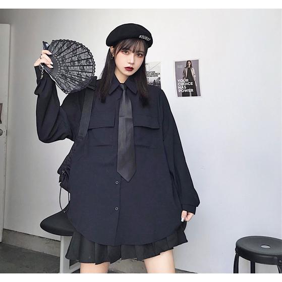 黒 シャツ ネクタイ レディース モード系 ゴシック ゴスロリ 韓国 病みかわいい Tb 754 毒いちご 通販 Yahoo ショッピング