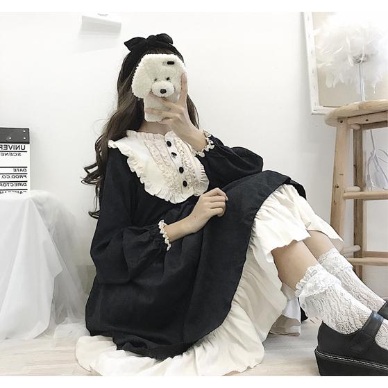 【イチゴ ♪】ゴスロリ 黒 M+Lサイズの2セット 人気第1位 ゴスロリ セットアップ ボレロ ジャンパースカート レース