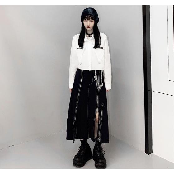 トップス 長袖 シャツ レディース モード系 病みかわいい ゴスロリ 個性的 Tb 761 毒いちご 通販 Yahoo ショッピング