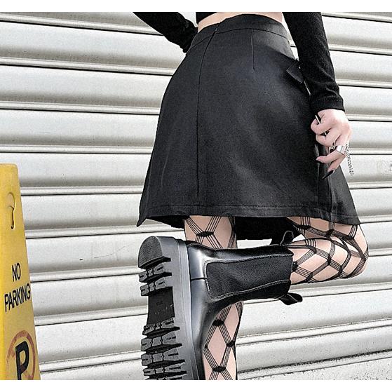 【新品未使用タグ付き】韓国限定モデル★MARK&LONA★ レディーススカート スカート レディース プリーツ パンク ロック キュロット 韓国【tb-793