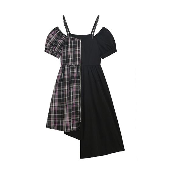 ワンピース レディース 半袖 韓国 地雷系 量産型 チェック柄 ゴスロリ 夏 Tb 794 毒いちご 通販 Yahoo ショッピング