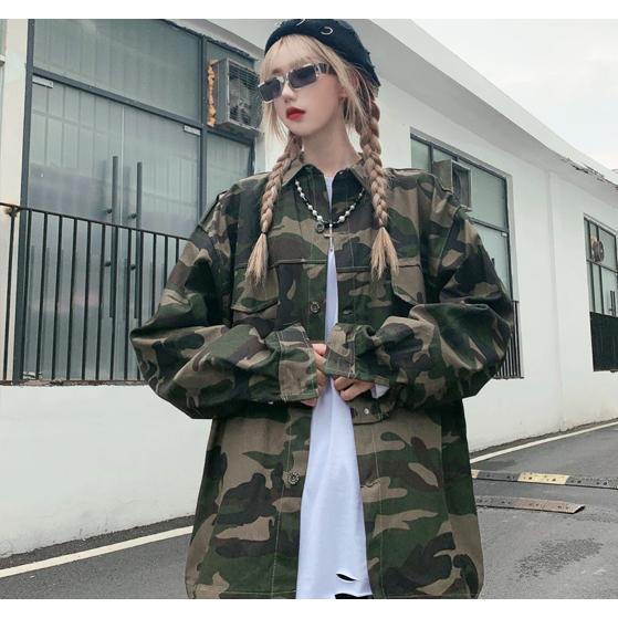 迷彩 ジャケット レディース メンズ ミリタリー カモフラ トップス