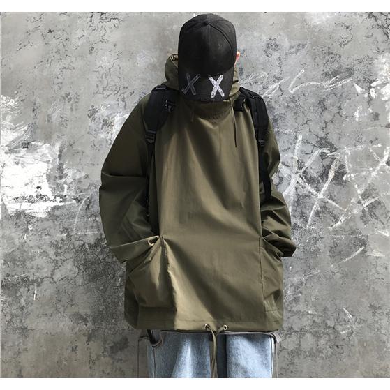 トップス ジャケット レディース メンズ ストリート 無地 ハイネック