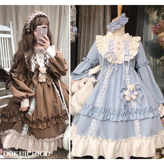 ロリータファッション ワンピース レディース ゴスロリ くま LOLITA ゆめかわいい : tb-851 : 毒いちご - 通販 -  Yahoo!ショッピング