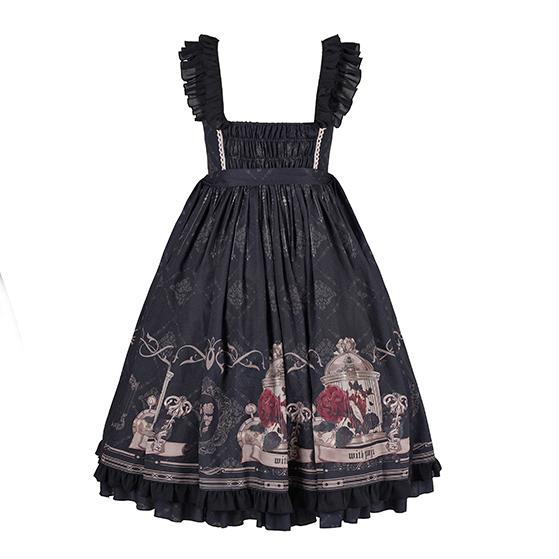 ゴスロリファッション ワンピース レディース ロリータ レトロ ワンピ 鳥籠 |  | 07