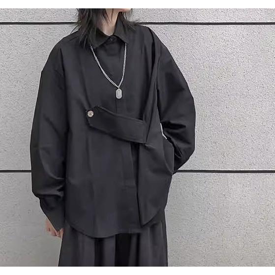 モード系 レディース トップス アシンメトリー 黒 シャツ ゴシック 個性的 |  | 01