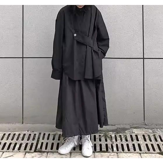 モード系 レディース トップス アシンメトリー 黒 シャツ ゴシック 個性的 |  | 04