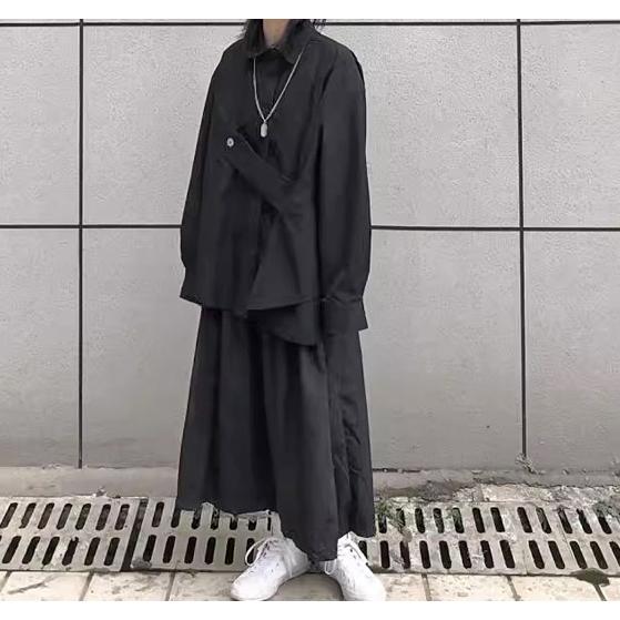 モード系 レディース トップス アシンメトリー 黒 シャツ ゴシック 個性的 |  | 05