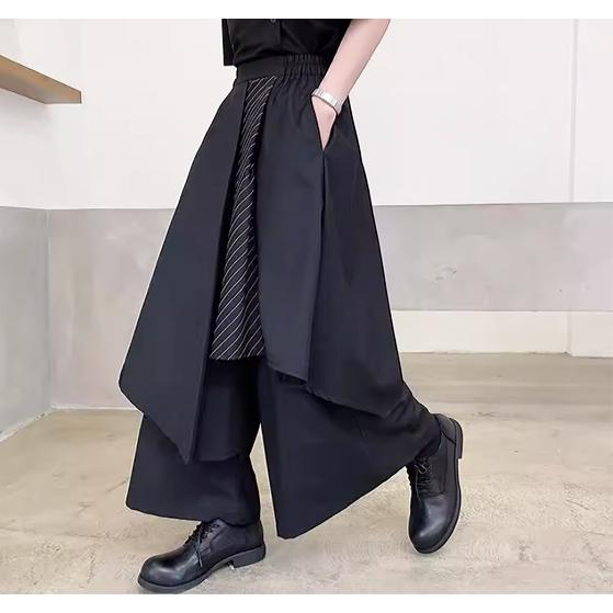 ワイドパンツ モード系 メンズ レディース 袴パンツ 個性的 ズボン ストリート 原宿ファッション ユニセックス |  | 01