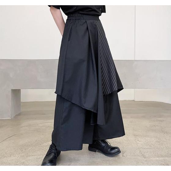 ワイドパンツ モード系 メンズ レディース 袴パンツ 個性的 ズボン ストリート 原宿ファッション ユニセックス |  | 02