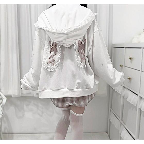 うさ耳パーカー 地雷系 ロリータファッション 量産型 LOLITA