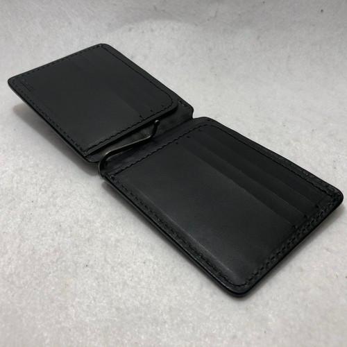 スモールクロコダイル 艶ありブラック マネークリップ 札バサミ スモールクロコダイル 艶ありブラック マネークリップ 札バサミ