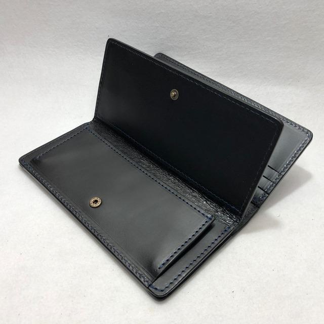 ワニ革 藍染め スモールクロコダイルレザー 長財布 ポロサス ソルト