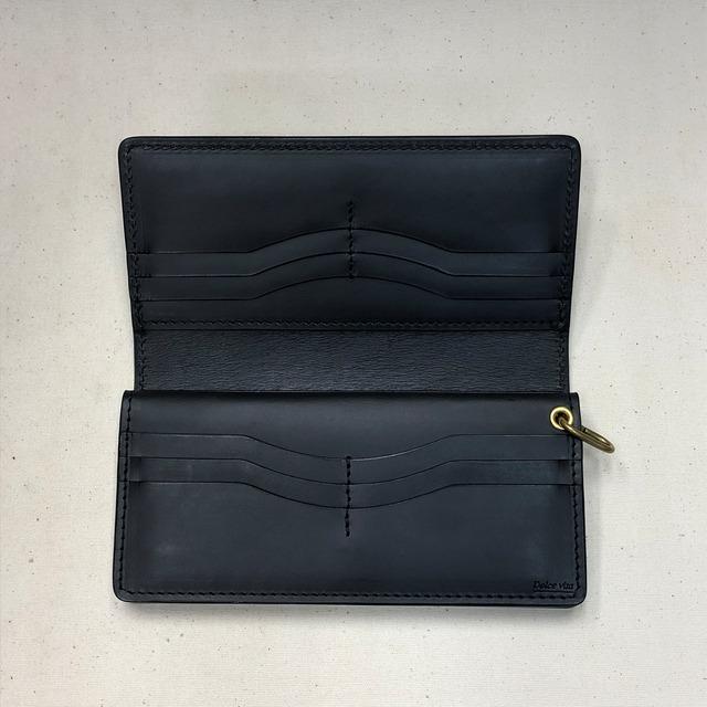 Dolce vita 長財布　コードバン コードバン Cordovan ブラック 長財布 ブラックベース（内牛革