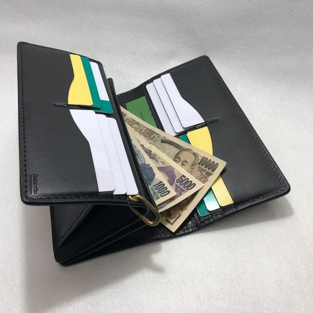 Dolce vita 長財布　コードバン コードバン Cordovan ブラウン 長財布 ブラウンベース（内牛革