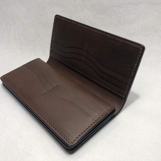 コードバン Cordovan ブラウン 長財布 ブラウンベース（内牛革）ロング 