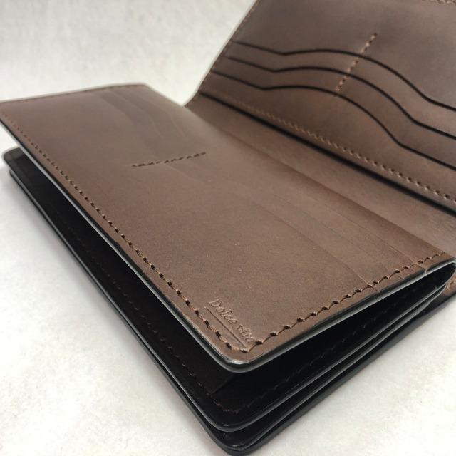 Dolce vita 長財布　コードバン コードバン Cordovan ブラック 長財布 ブラックベース（内牛革