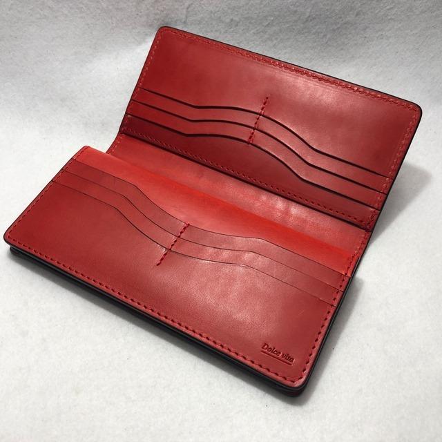 113 スモールクロコダイル長財布 肚クロコダイル1 レッドベースの画像