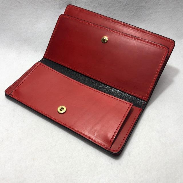 113 スモールクロコダイル長財布 肚クロコダイル1 レッドベースの画像