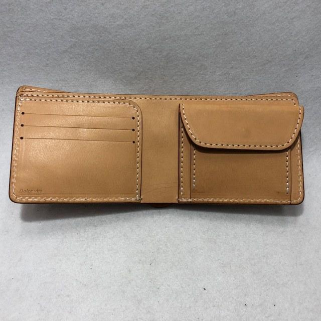 コードバン cordovan 2つ折り財布 （コインポッケト付き）コードバン 