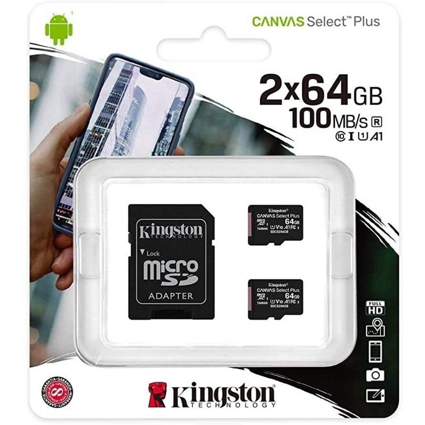 キングストン microSD 64GB x2枚 UHS-I V10 最大71％オフ！ Nintendo Switch動作確認済 U1 A1