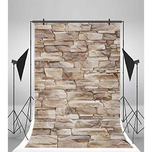 Qinunipoto 写真撮影用 背景布 背景幕 記念写真 石レンガ壁の背景 1 5x2 1m Cosplay撮影 ウエ カメラアクセサリー