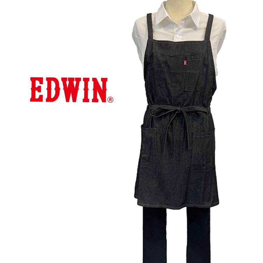 EDWIN エドウィン ップ型エプロン デニム ディープブルー : DollHouse