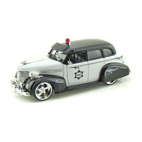 Jada Toys (ジャダトイズ) 1939 Chevy (シボレー) Master Deluxe Police 1/24 JA96391 ミニカー ダイキャ