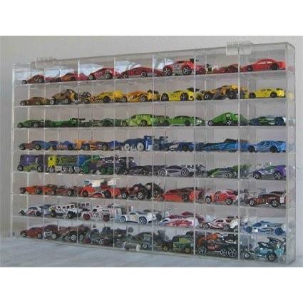 Hot Wheels (ホットウィール) Display Case 56 compartment for 1/64 scale Nascar (ナスカー) Diecase P_1