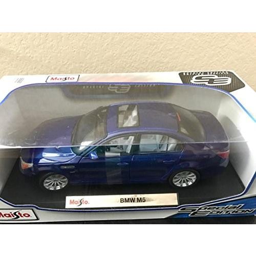 2007 BMW M5 E60 Blue Diecast Model Car 1:18 by Maisto