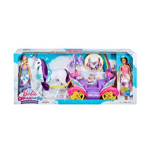 Barbie Dreamtopia Carriage w/2 Dolls ボビードリームトピア
