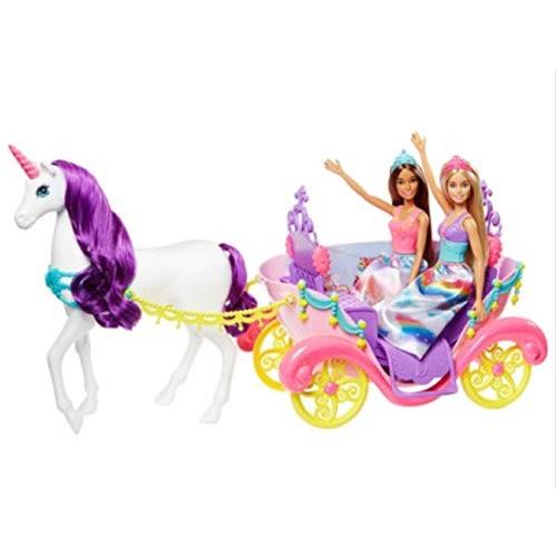 Barbie Dreamtopia Carriage w/2 Dolls ボビードリームトピア
