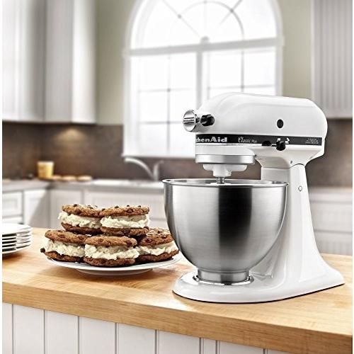 KitchenAid Classic Plus ホワイト KitchenAid KSM75WH 4.5-Qt. Classic Plus Stand Mixer - White by