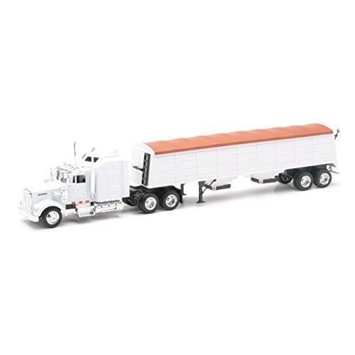 Kenworth Longhauler 18 Wheeler White Semi Truck ゲーム、おもちゃ-その他おもちゃ