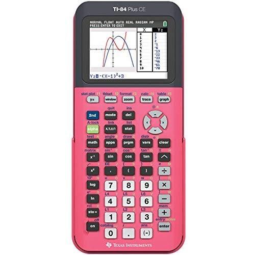 Texas Instruments TI-84 Plus CE グラフ記録計算器 コーラルサクラ色 文具、ステーショナリー-その他事務用品-キッチン、日用品、文具