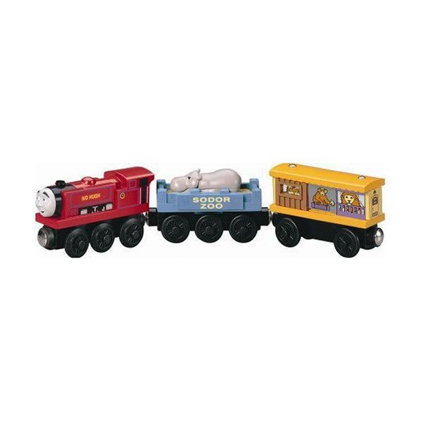 きかんしゃトーマス 木製レールシリーズ アイボ・ヒュー&動物園貨車