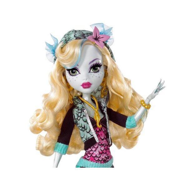 モンスターハイ Monster High Lagoona Blue Doll and Neptuna Pet Piranha　_1